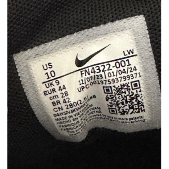 Nike Precision VII (7) Black/Anthracite FN4322-001 Men's Size 10 NEW with Tags - Picture 10 of 14